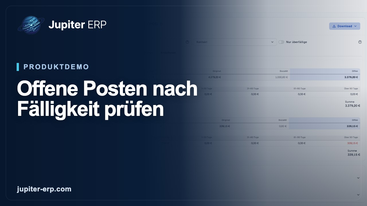 Video: Offene Posten (OPOS)