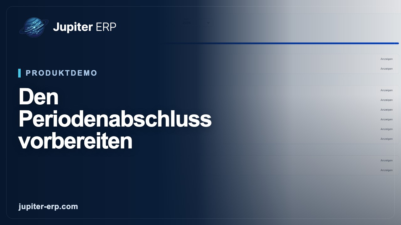 Video: Periodenabschluss