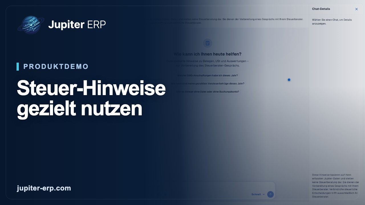 Video: Steuer-Hinweise im KI-Assistenten