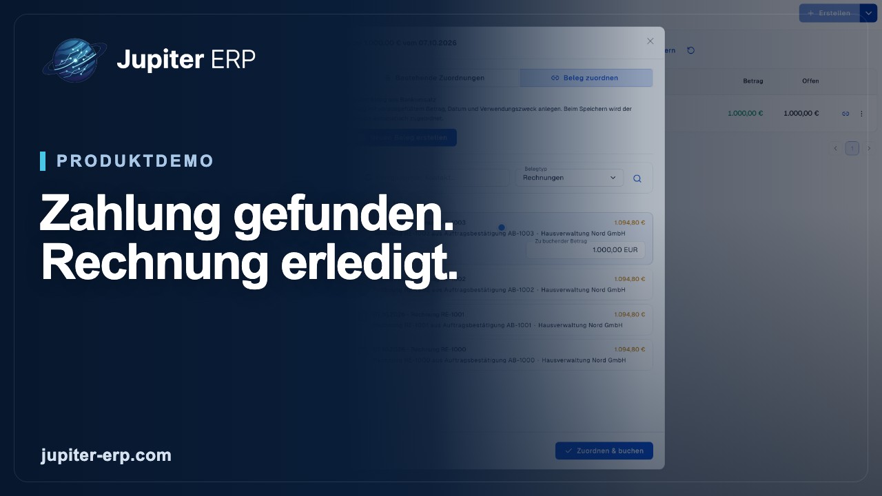 Vorschaubild zum Video: Bankumsätze und Zahlungsabgleich
