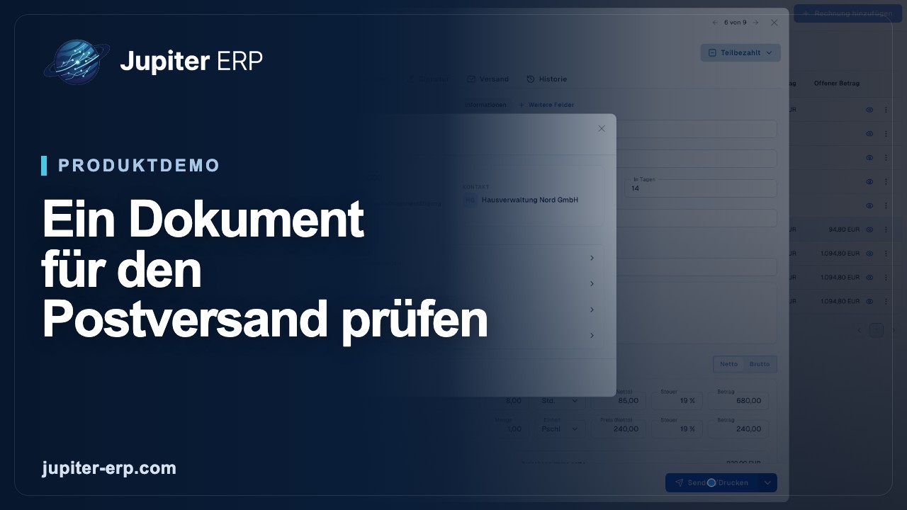 Video: Dokumente per Post versenden
