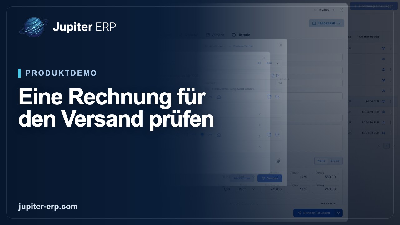 Video: Rechnung versenden