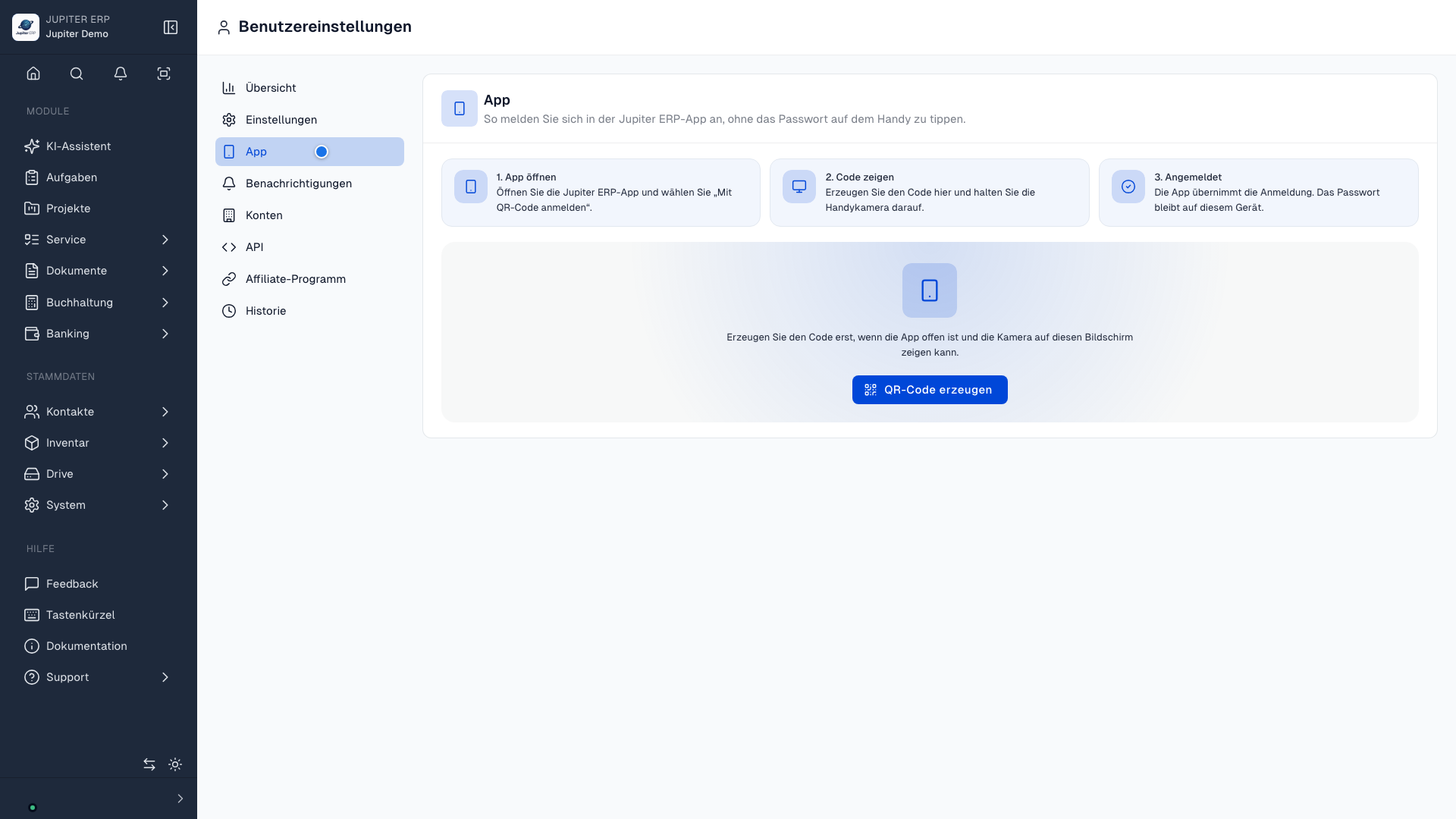 Sichere Ausgangsansicht der App-Anmeldung