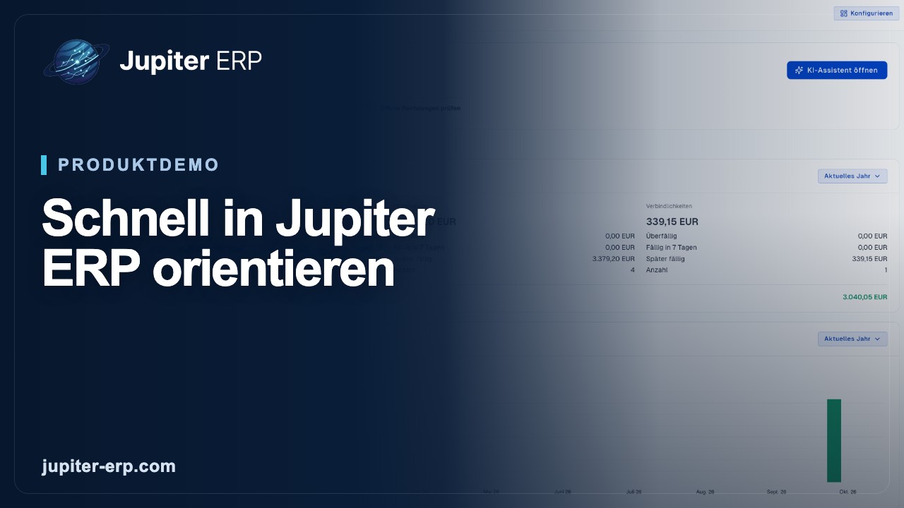 Video: Die Jupiter ERP-Oberfläche im Überblick