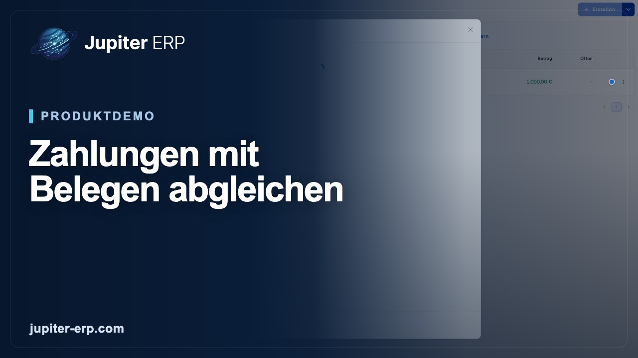 Video: Belege zuordnen und mit Zahlungen abgleichen