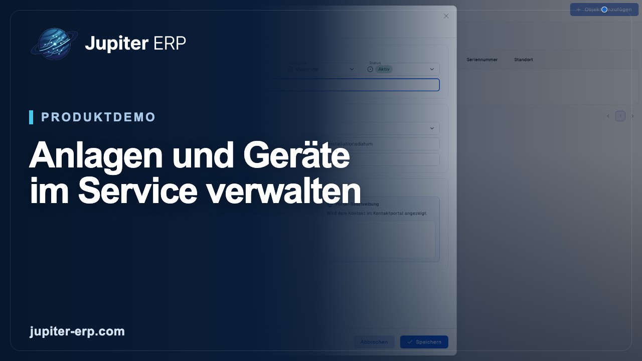 Video: Serviceobjekte verwalten