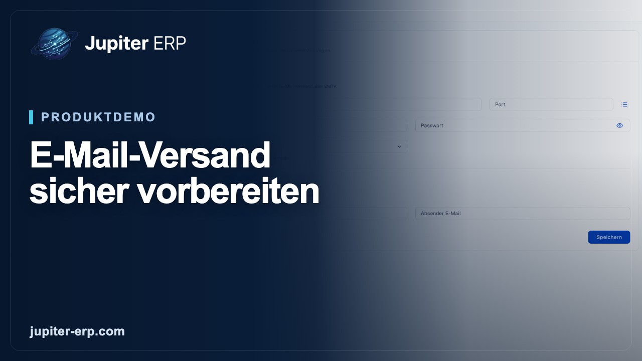 Video: E-Mail-Versand einrichten